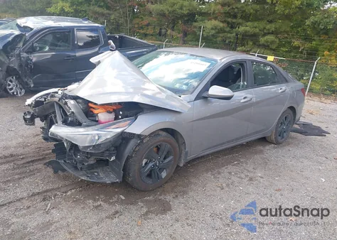 2023 Hyundai Elantra Hybrid Blue from USA, damaged, VIN KMHLM4AJ7PU040042